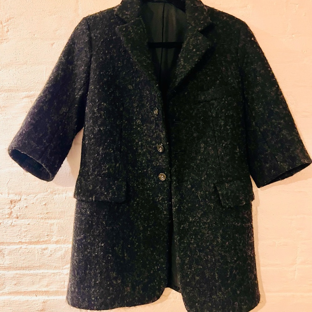 Yohji Yamamoto Textured Black Blazer